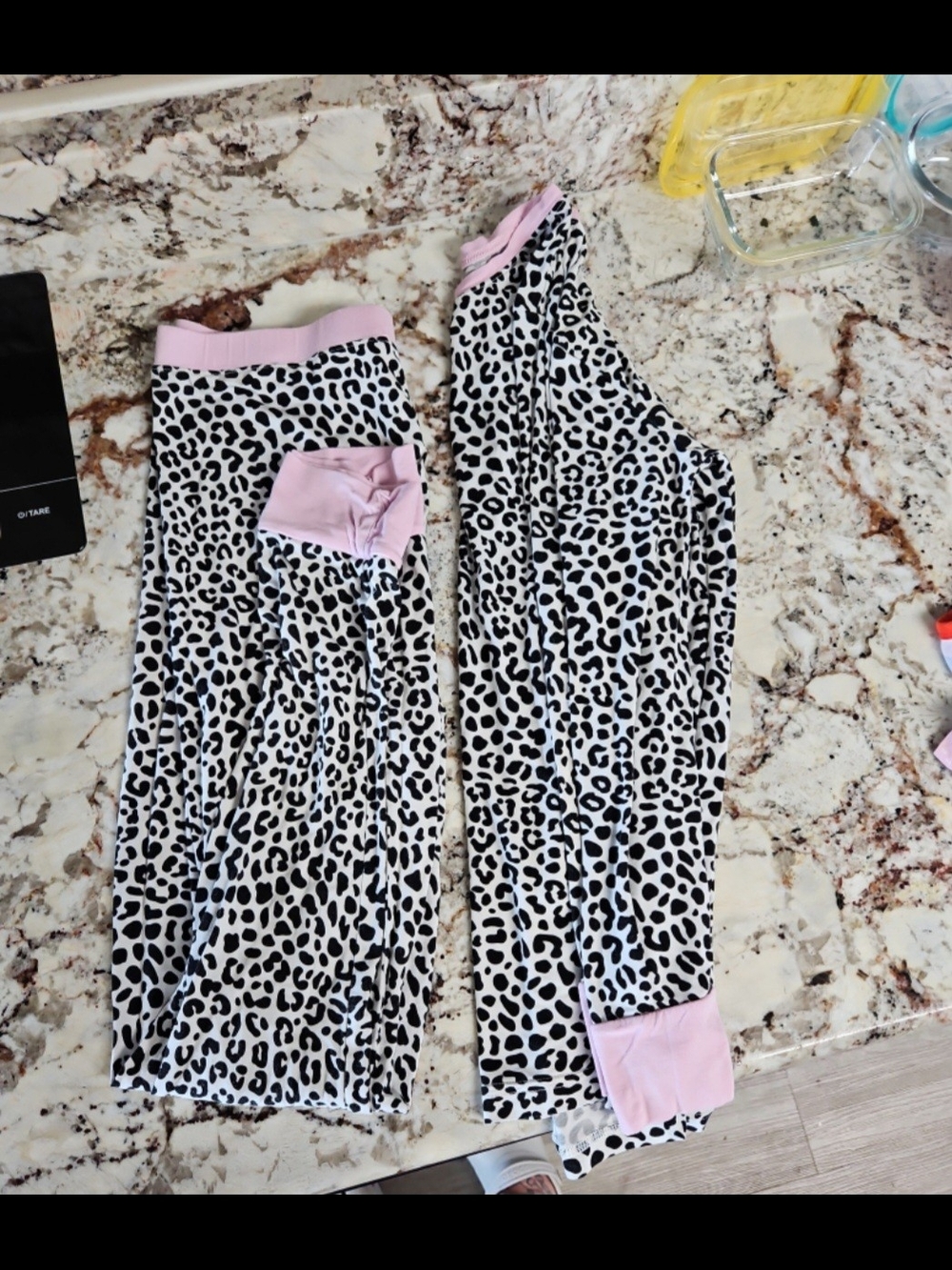 Girls' Little Sleepies Snow Leopard Pajama Set